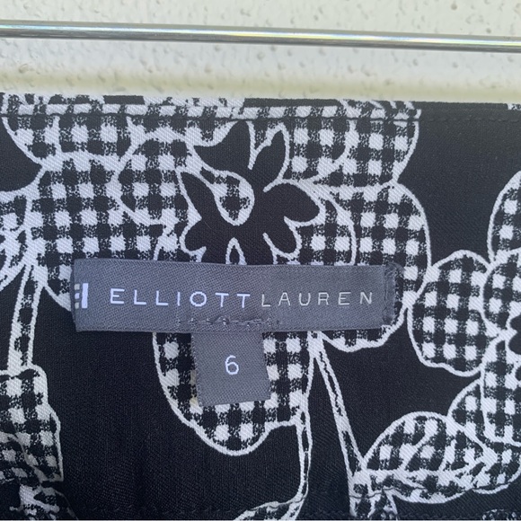 Elliot Lauren pant. Floral . Black and white size 6 - Picture 1 of 8